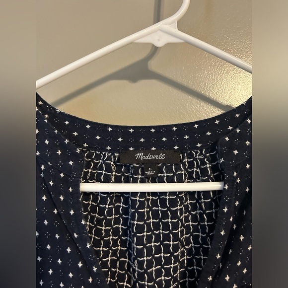 Madewell Print Tiered Midi Dress size large - Picture 3 of 4